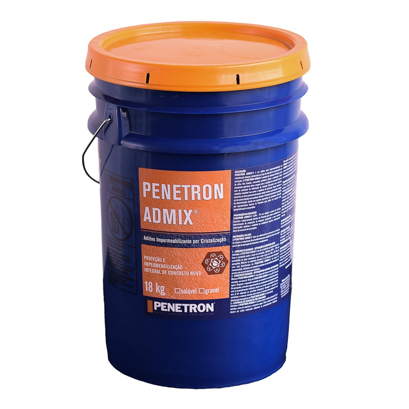 PENETRON ADMIX COM RASTREADOR SOLUVEL BALDE 18 KG PENETRON ADMIX COM RASTREADOR SOLUVEL BALDE 18 KG