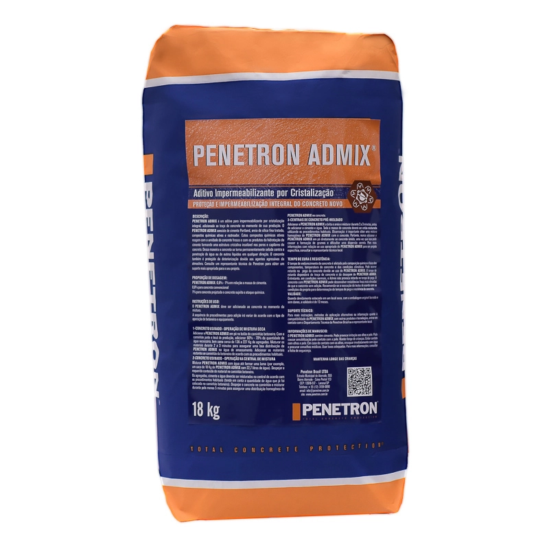PENETRON ADMIX COM RASTREADOR SACO 18 KG PENETRON ADMIX COM RASTREADOR SACO 18 KG